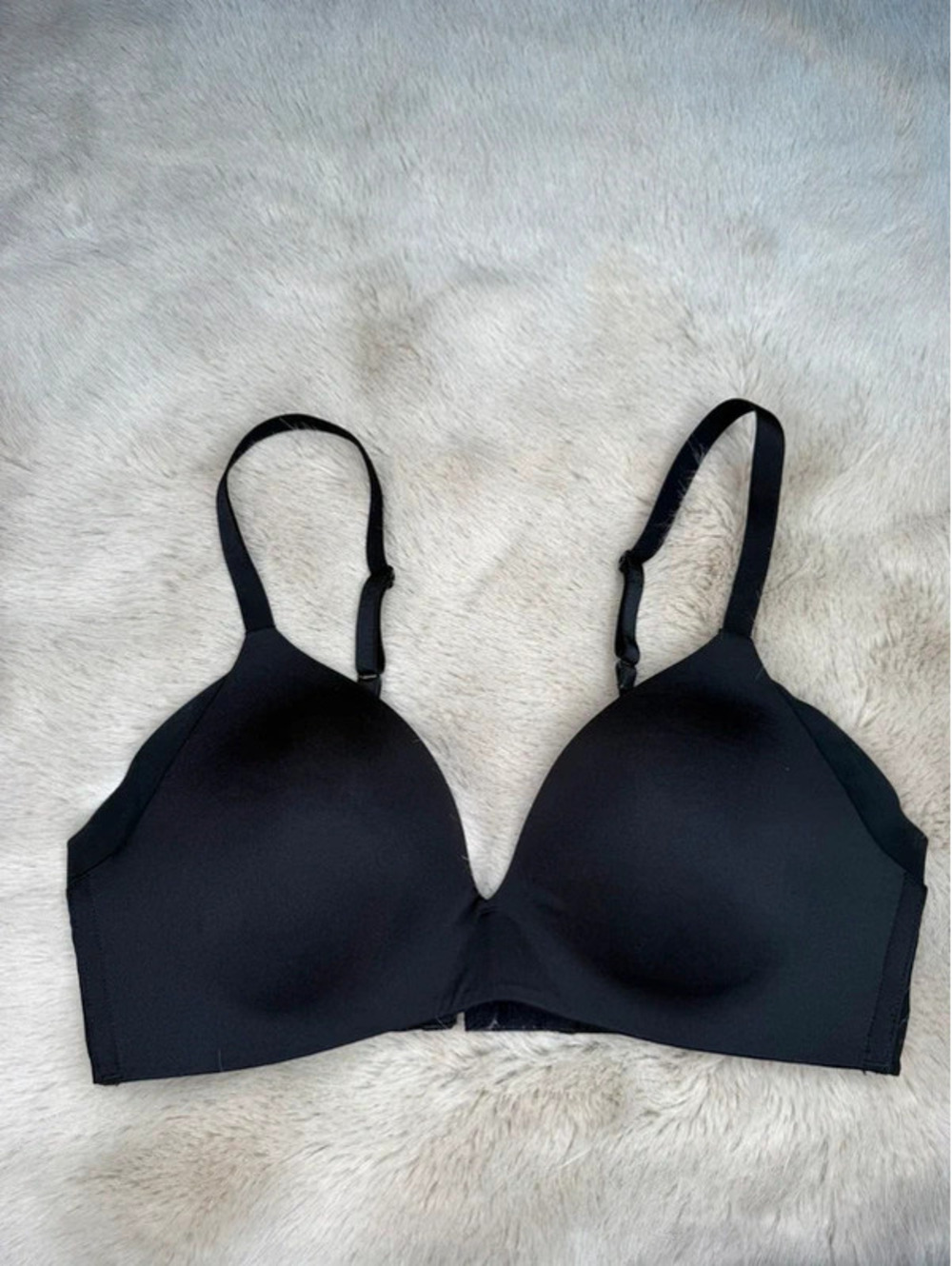 Wacoal 852189 How Perfect Wireless Lined T-Shirt Bra size 32D black